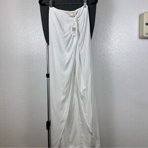 L *Space Elegant White Women's Skirt Size XS
